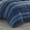 imageNautica  TwinTwin XL Comforter Set Reversible Cotton Bedding with Matching Sham Medium Weight for Year Round Use Dorm Essentials OekoTex Certified Longpoint BlueKing