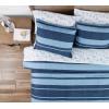 imageNautica  TwinTwin XL Comforter Set Reversible Cotton Bedding with Matching Sham Medium Weight for Year Round Use Dorm Essentials OekoTex Certified Longpoint BlueQueen