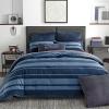 imageNautica  TwinTwin XL Comforter Set Reversible Cotton Bedding with Matching Sham Medium Weight for Year Round Use Dorm Essentials OekoTex Certified Longpoint BlueKing