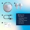 imageNautica Bluetooth Earbuds Wireless Connection 6 Hours Playtime Bluetooth 51 HandsFree Stereo Calls Fast Auto Pair IPX5 Splashproof Lightweight Transparent Design for iOS Android GreenWhite