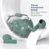 imageNautica Bluetooth Earbuds Wireless Connection 6 Hours Playtime Bluetooth 51 HandsFree Stereo Calls Fast Auto Pair IPX5 Splashproof Lightweight Transparent Design for iOS Android GreenGreen