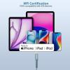 imageNautica C65 Charging Cable USB A to Lightning Cable for UltraFast Charging Durable Braided Design 12W 480 MbpsBlue