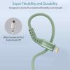 imageNautica C65 Charging Cable USB A to Lightning Cable for UltraFast Charging Durable Braided Design 12W 480 MbpsGreen