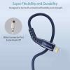 imageNautica C65 Charging Cable USB A to Lightning Cable for UltraFast Charging Durable Braided Design 12W 480 MbpsNavy