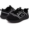 imageNautica Kids LaceUp Sneakers  Comfortable Running Shoes for Boys and Girls  Little KidBig KidBlack Whitekarson