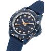 imageNautica Mens Blue Silicone Strap Watch Model NAPNRS401