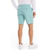 imageNautica Mens Classic Fit Flat Front Stretch Solid Chino 85quot Deck ShortsAtlantis Green