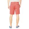 imageNautica Mens Classic Fit Flat Front Stretch Solid Chino 85quot Deck ShortsMineral Red