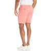 imageNautica Mens Classic Fit Flat Front Stretch Solid Chino 85quot Deck ShortsSugar Coral