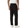 imageNautica Mens Classic Fit Flat Front Stretch Solid Chino Deck PantTrue Black