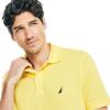 imageNautica Mens Classic Short Sleeve Solid Performance Deck Polo ShirtAspen Gold