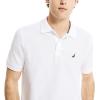 imageNautica Mens Classic Short Sleeve Solid Performance Deck Polo ShirtBright White