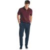 imageNautica Mens Classic Short Sleeve Solid Performance Deck Polo ShirtBurgundy Red