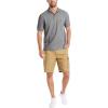 imageNautica Mens Classic Short Sleeve Solid Performance Deck Polo ShirtCharcoal Heather