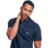 imageNautica Mens Classic Short Sleeve Solid Performance Deck Polo ShirtFrench Navy