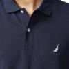 imageNautica Mens Classic Short Sleeve Solid Performance Deck Polo ShirtFrench Navy