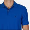 imageNautica Mens Classic Short Sleeve Solid Performance Deck Polo ShirtMonaco Blue
