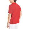imageNautica Mens Classic Short Sleeve Solid Performance Deck Polo ShirtNautica Red