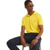 imageNautica Mens Classic Short Sleeve Solid Performance Deck Polo ShirtNavtech Performance Empire Gold