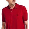 imageNautica Mens Classic Short Sleeve Solid Performance Deck Polo ShirtNavtech Performance Red