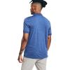 imageNautica Mens Classic Short Sleeve Solid Performance Deck Polo ShirtNavtech Performance Stlr Blue Heather