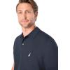imageNautica Mens Classic Short Sleeve Solid Performance Deck Polo ShirtNavy