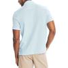 imageNautica Mens Classic Short Sleeve Solid Performance Deck Polo ShirtNoon Blue