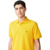 imageNautica Mens Classic Short Sleeve Solid Performance Deck Polo ShirtOld Gold