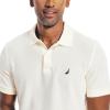 imageNautica Mens Classic Short Sleeve Solid Performance Deck Polo ShirtSail Cream