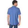 imageNautica Mens Classic Short Sleeve Solid Performance Deck Polo ShirtStellar Blue Heather Basic Polo