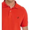 imageNautica Mens Classic Short Sleeve Solid Performance Deck Polo ShirtSunrise Red