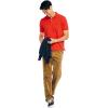 imageNautica Mens Classic Short Sleeve Solid Performance Deck Polo ShirtSunrise Red