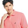 imageNautica Mens Classic Short Sleeve Solid Performance Deck Polo ShirtTeaberry Red