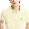 imageNautica Mens Classic Short Sleeve Solid Performance Deck Polo ShirtYellow