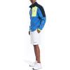 imageNautica Mens Competition Sustainably Crafted QuarterZip MixedMedia PulloverBright Cobalt