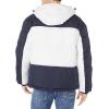 imageNautica Mens Competition Sustainably Crafted Tempasphere Colorblock ParkaNavy
