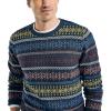 imageNautica Mens Fair Isle Crewneck SweaterNavy Seas