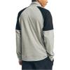 imageNautica Mens Navtech QuarterZip Color Block SweaterStone Grey Heather