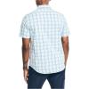 imageNautica Mens Navtech Slim Fit Plaid ShortSleeve ShirtSoft Blue