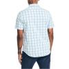 imageNautica Mens Navtech Slim Fit Plaid ShortSleeve ShirtSoft Blue