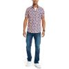 imageNautica Mens Printed Poplin ShortSleeve ShirtDreamy CoralsDreamy Coral