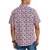 imageNautica Mens Printed Poplin ShortSleeve ShirtDreamy CoralsDreamy Coral