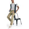 imageNautica Mens Striped Crewneck TShirtSail White