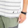 imageNautica Mens Striped Pocket TShirtSail White