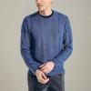 imageNautica Mens Sustainably Crafted CableKnit Crewneck SweaterUnion Blue