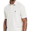imageNautica Mens Sustainably Crafted Classic Fit Deck PoloOatmeal Heather 20