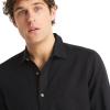 imageNautica Mens Sustainably Crafted Classic Fit Linen ShirtDeck Black
