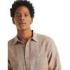 imageNautica Mens Sustainably Crafted Classic Fit Linen ShirtDeck Coconut Shell