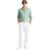 imageNautica Mens Sustainably Crafted Classic Fit Linen ShirtDeck Frosty Spruce