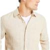 imageNautica Mens Sustainably Crafted Classic Fit Linen ShirtSandy Bar